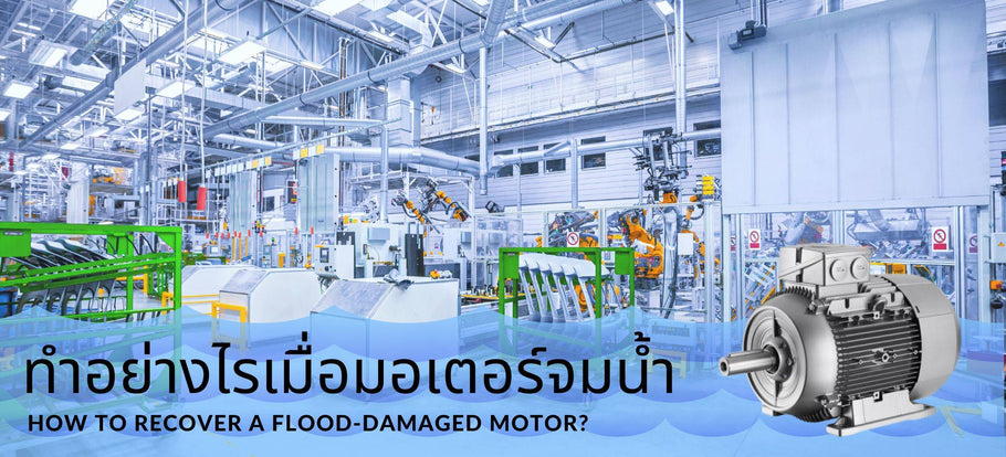 ทำอย่างไร เมื่อมอเตอร์ถูกน้ำท่วม?